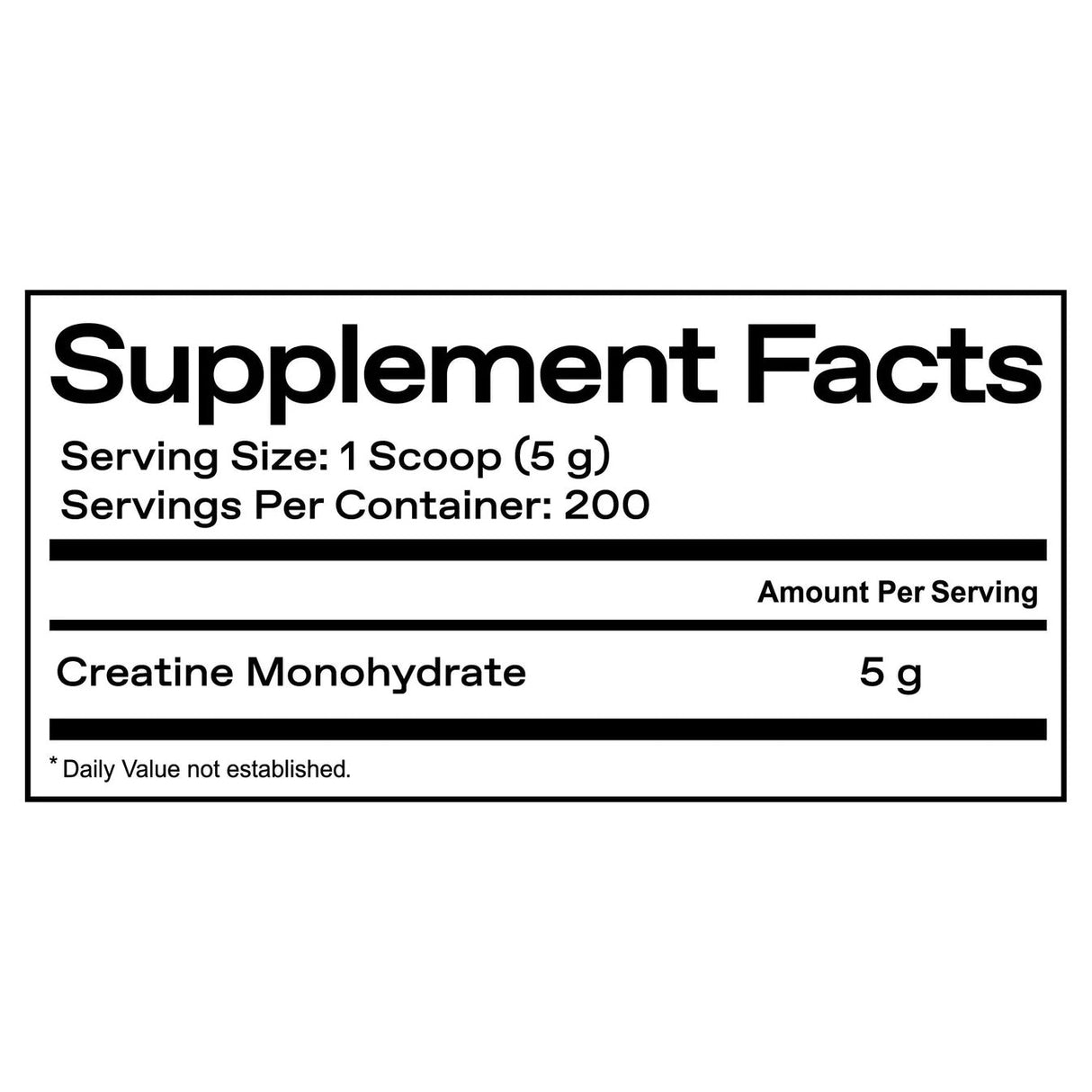 One of One Creatine Monohydrate