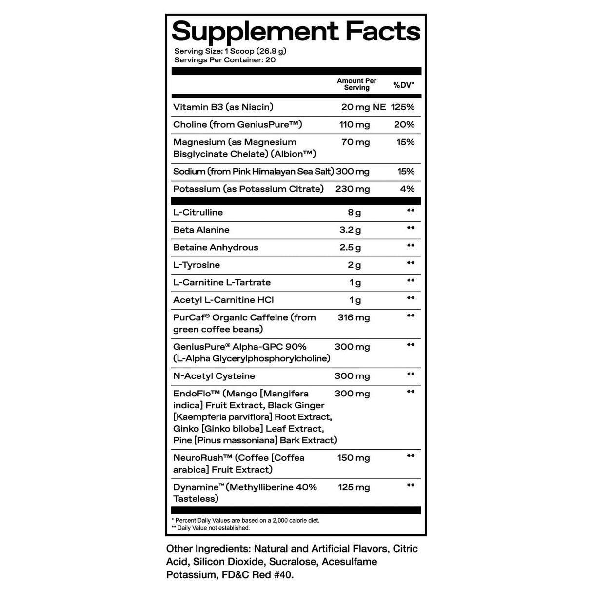 One of One Loaded Pre Workout