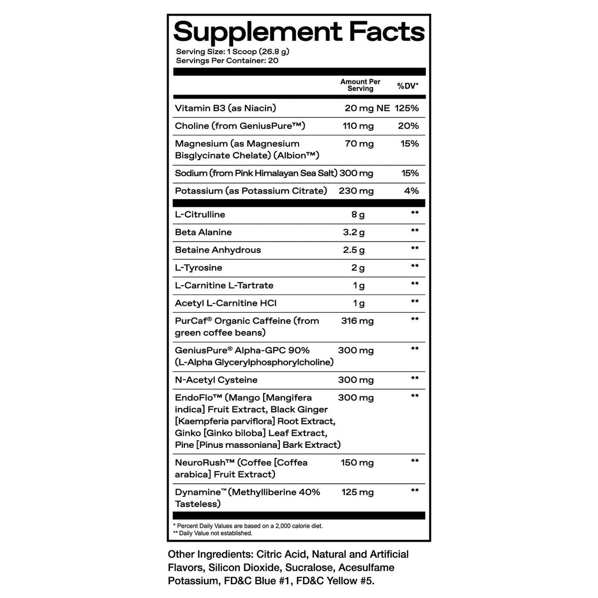 One of One Loaded Pre Workout