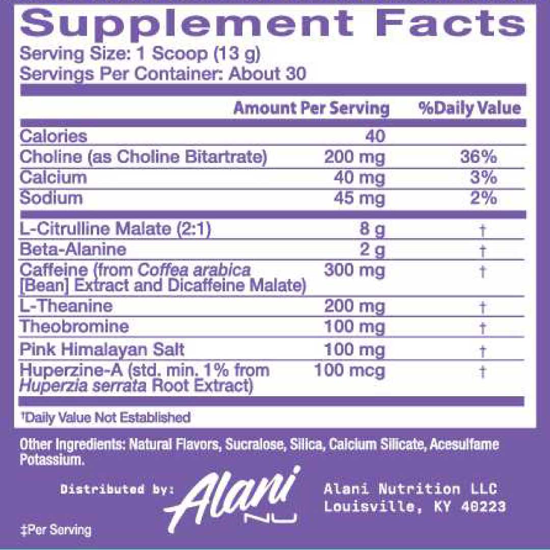 Alani Nu Pre Workout Plus+