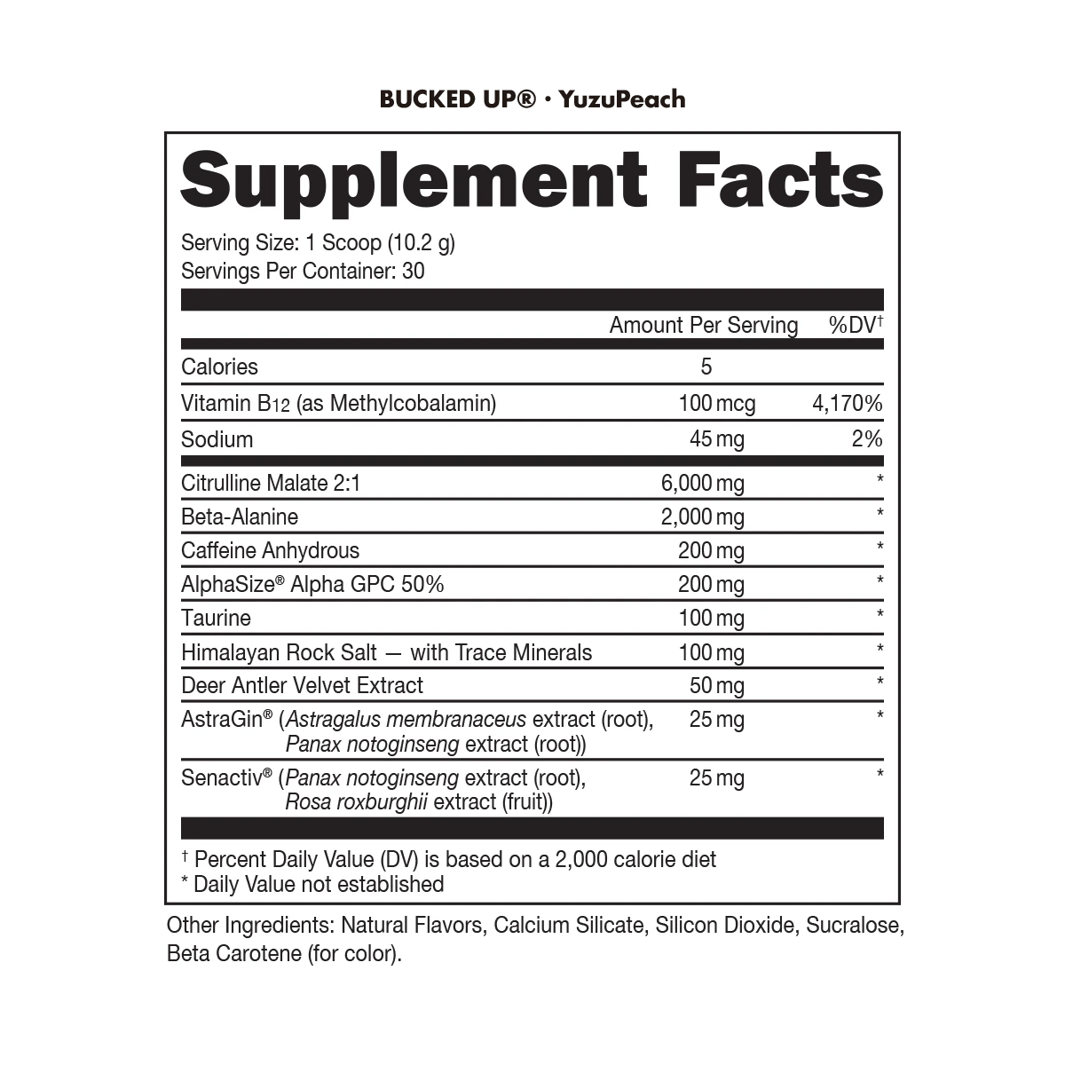 Bucked Up Pre Workout