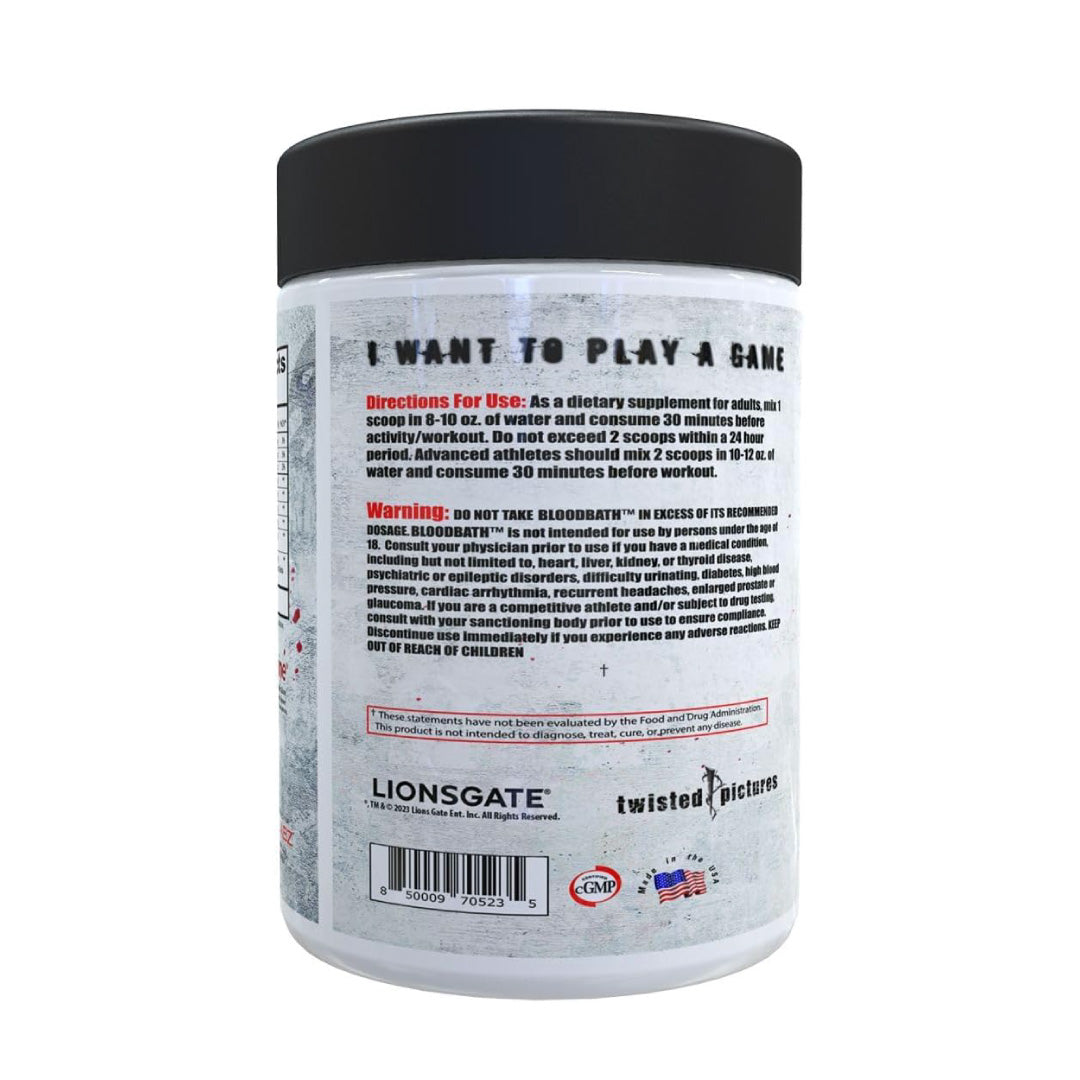 Bloodbath SAW Pump Pre Workout