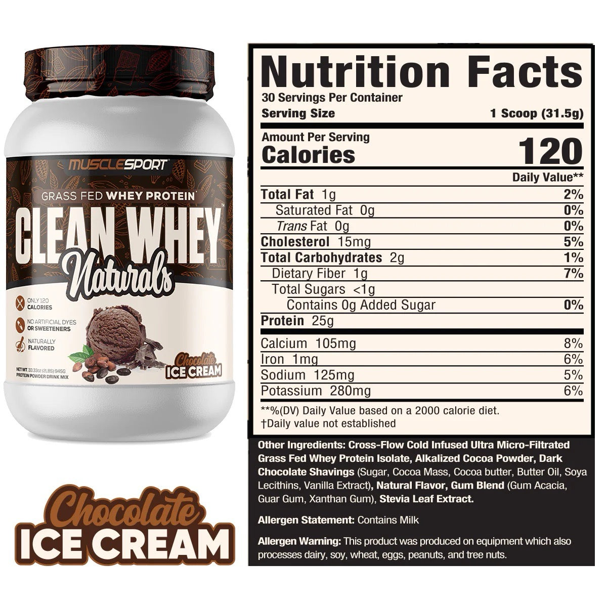 MuscleSport Clean Whey Protein