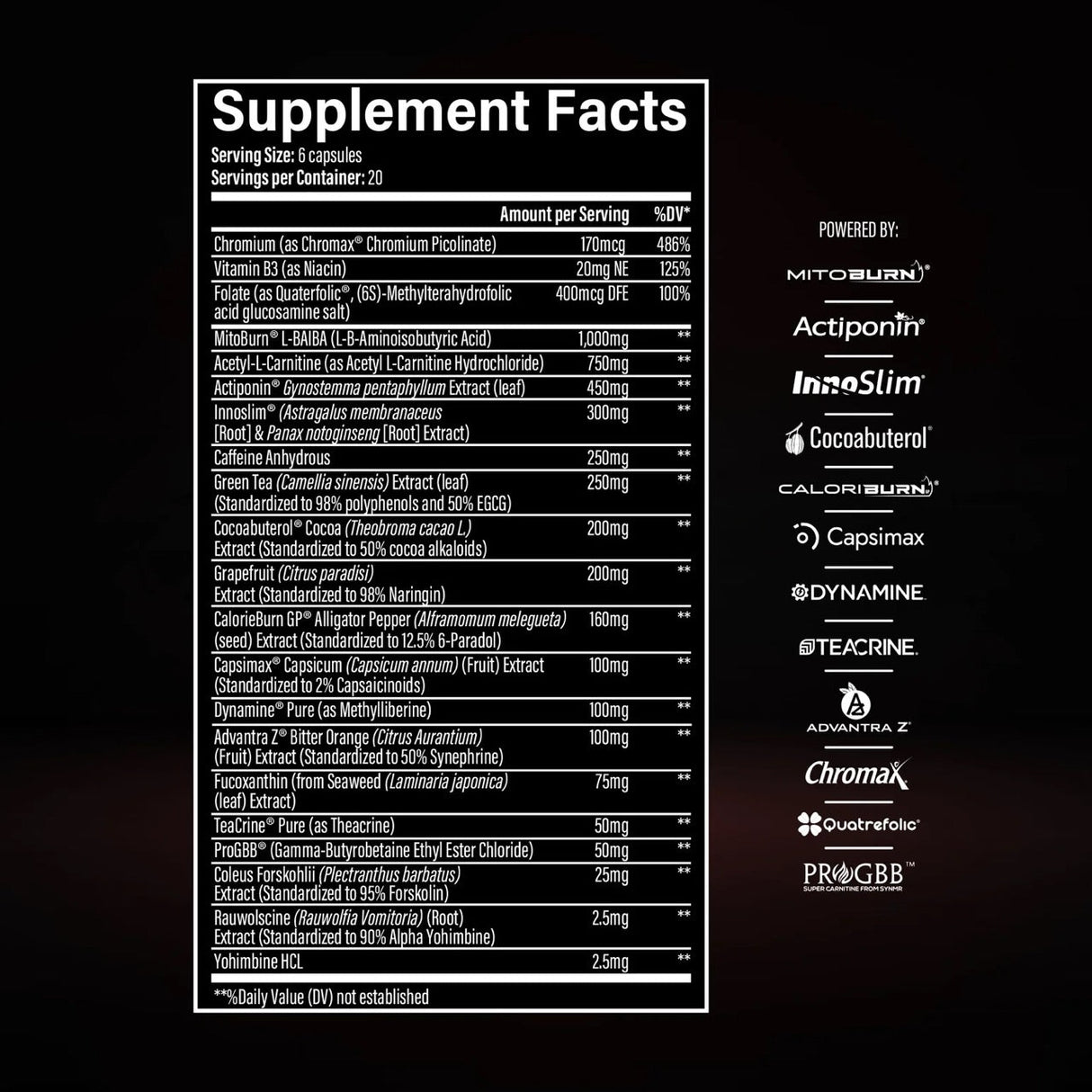 Infinis Nutrition Fat Burner