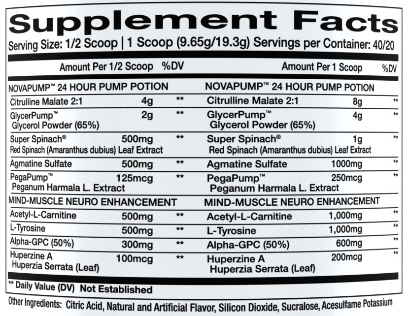 NovaPump Neuro Pre-Workout