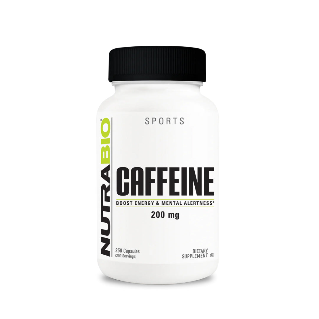 NutraBio Caffeine Anhydrous Capsules