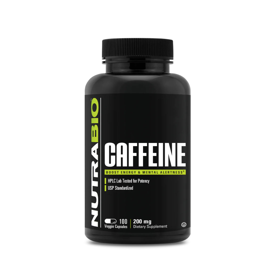 NutraBio Caffeine Anhydrous Capsules