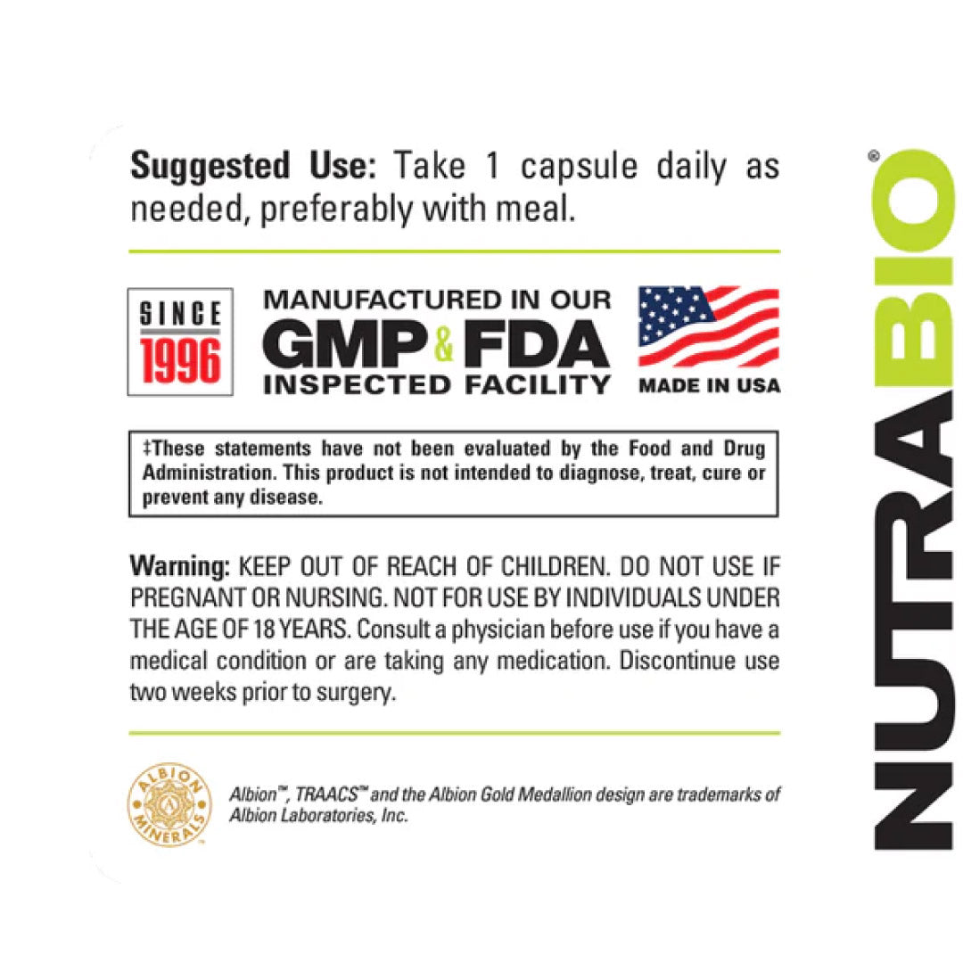 NutraBio Chromium Chelate GTF