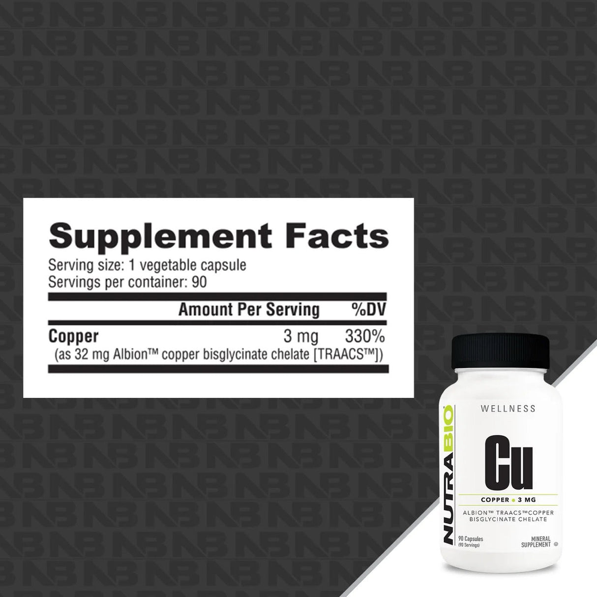 NutraBio Copper Chelate