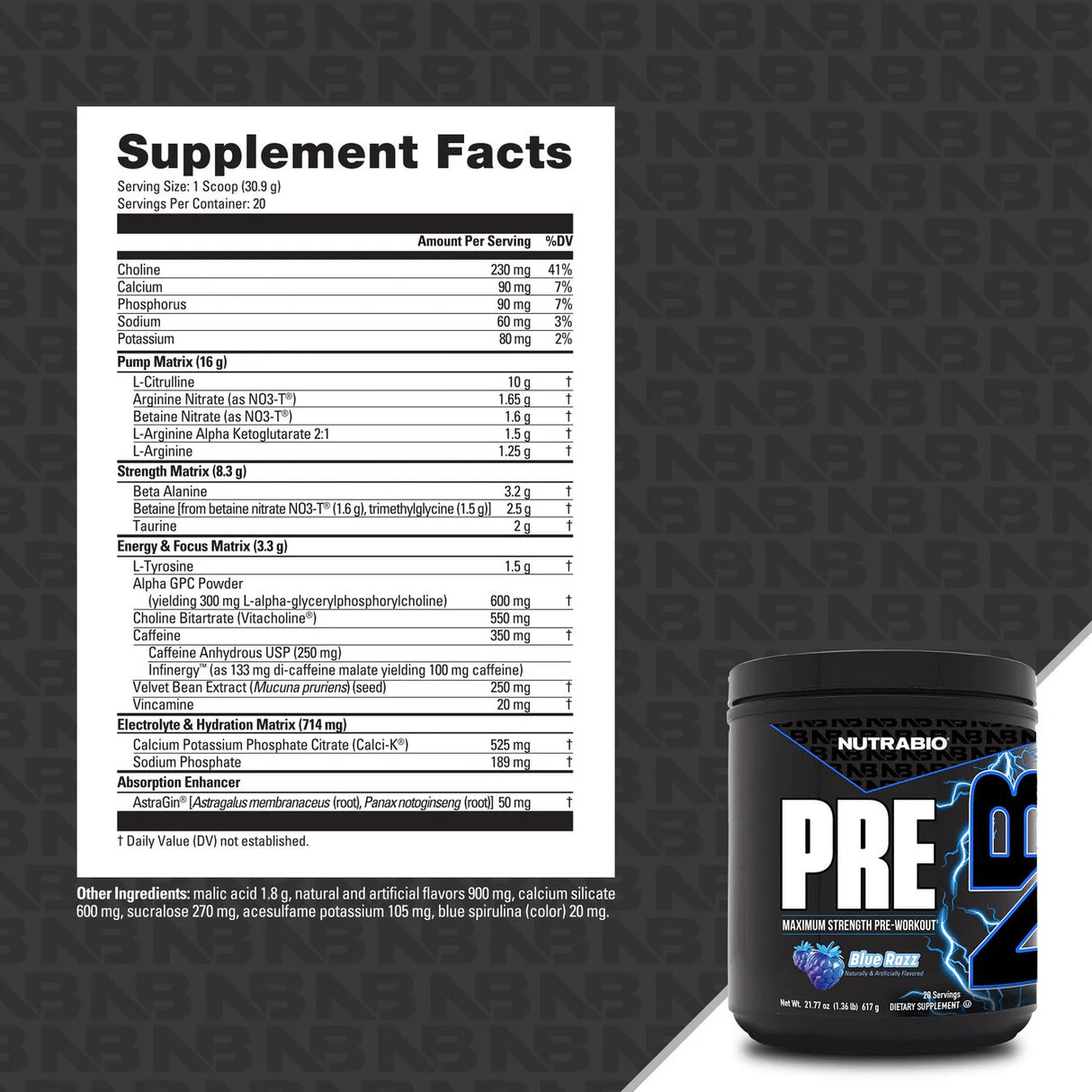 NutraBio Pre Workout (Stim)