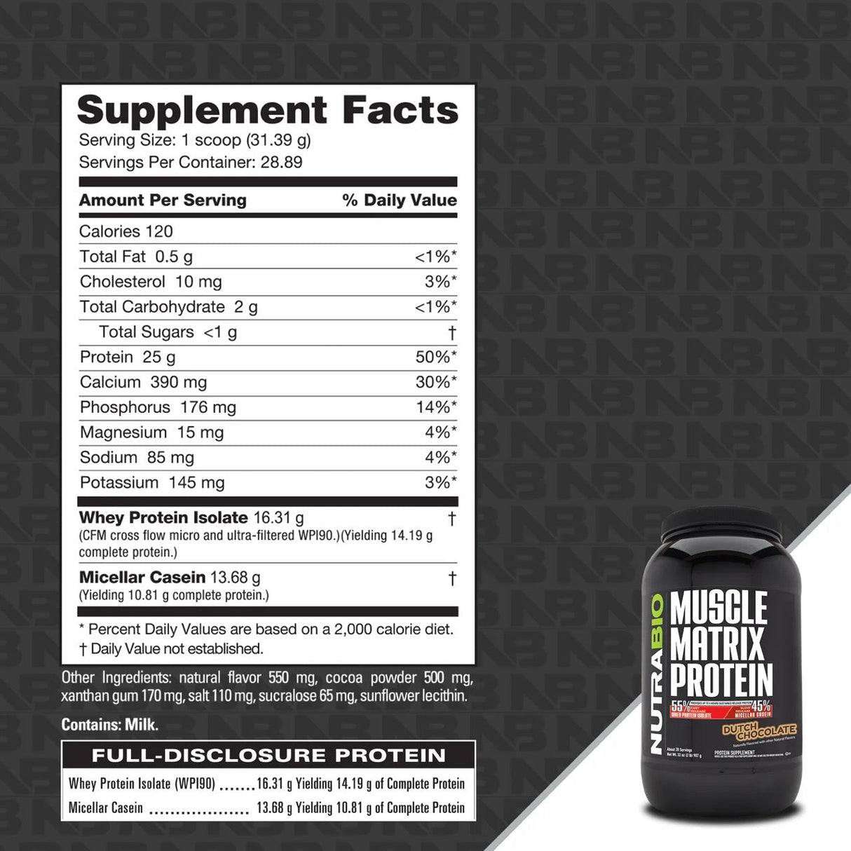 Muscle Matrix Protein (Whey/Casein Blend)