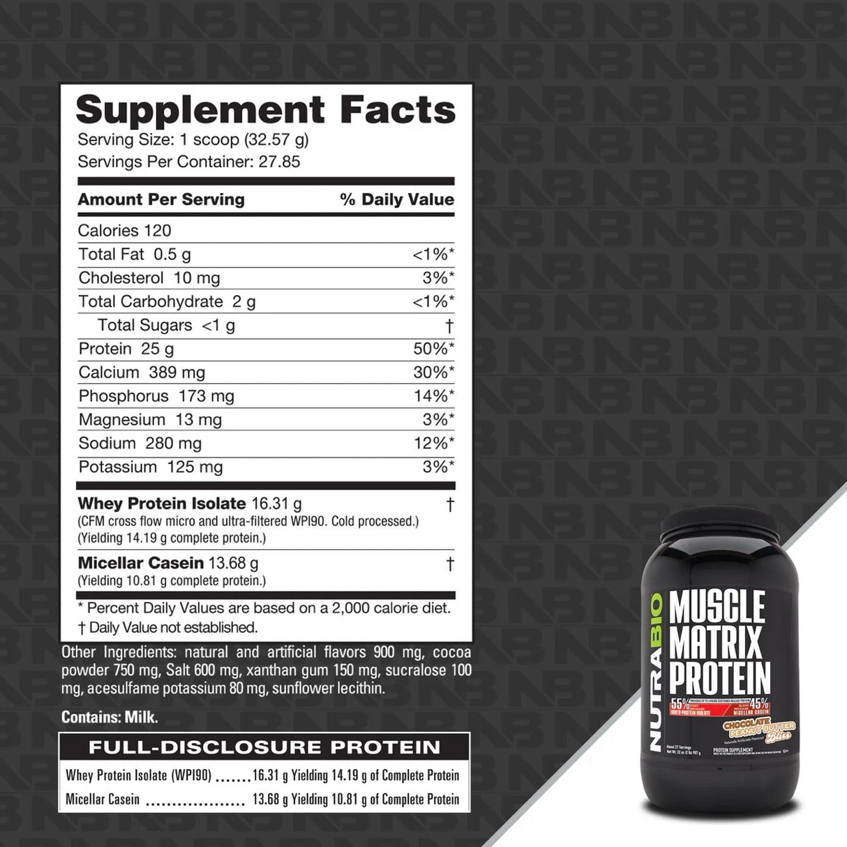 Muscle Matrix Protein (Whey/Casein Blend)