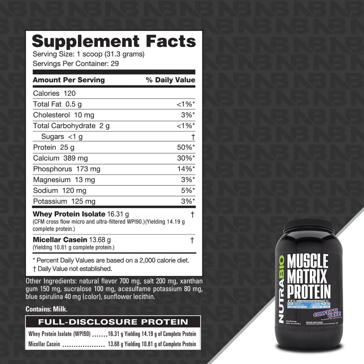 Muscle Matrix Protein (Whey/Casein Blend)