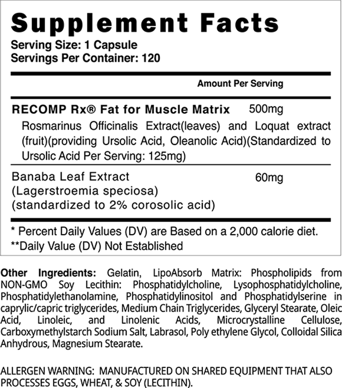 Nutrition Cartel Black Stone Labs Recomp RX Black Stone Labs