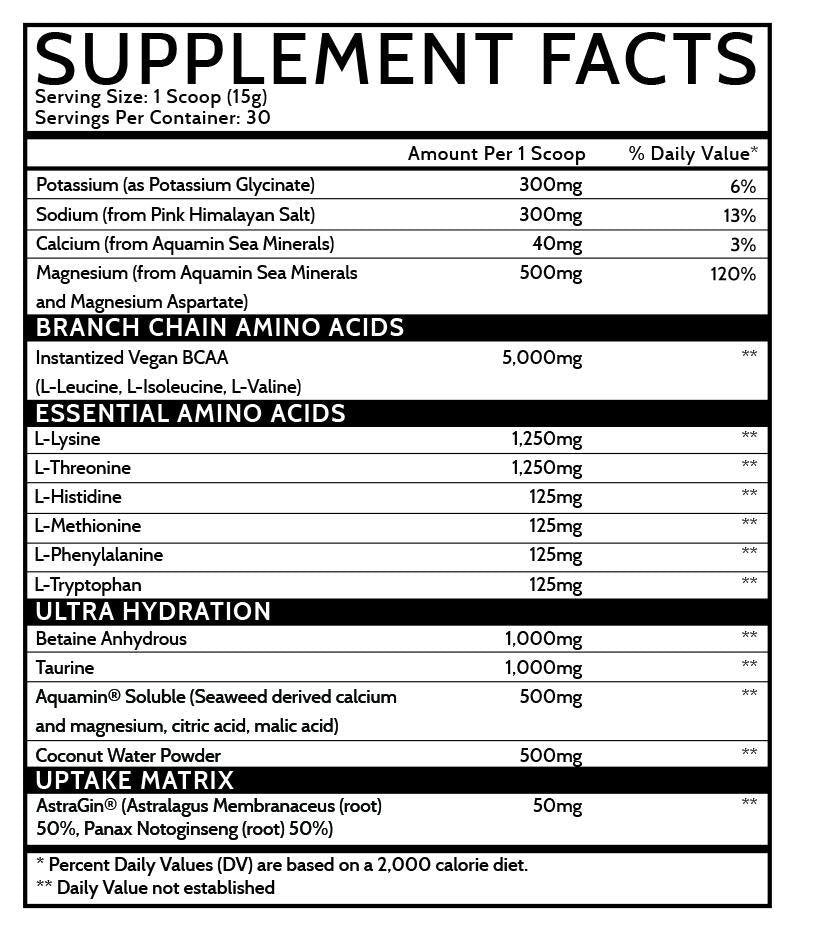 Nutrition Cartel Inspired AMINO - Vegan EAAs Inspired Nutraceuticals