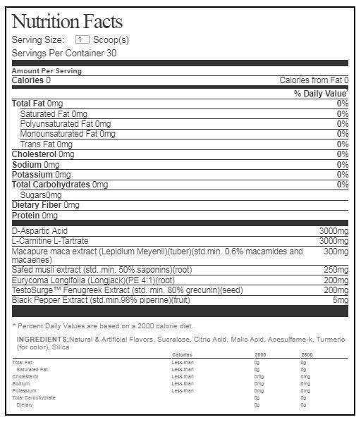 Nutrition Cartel MTS Nutrition Barracuda Natural Test Enhancer MTS Nutrition