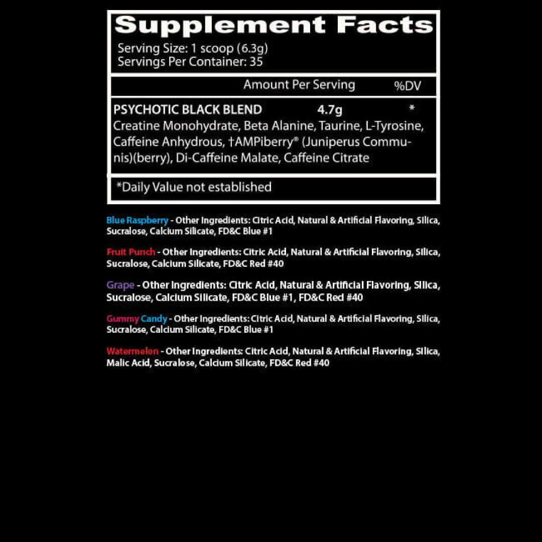 Psychotic Black Pre Workout
