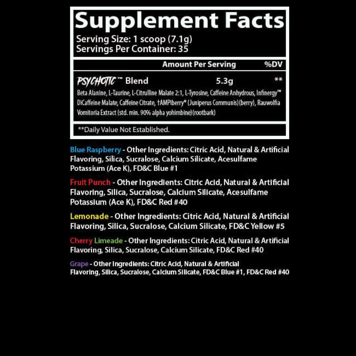 Psychotic Hellboy Pre Workout