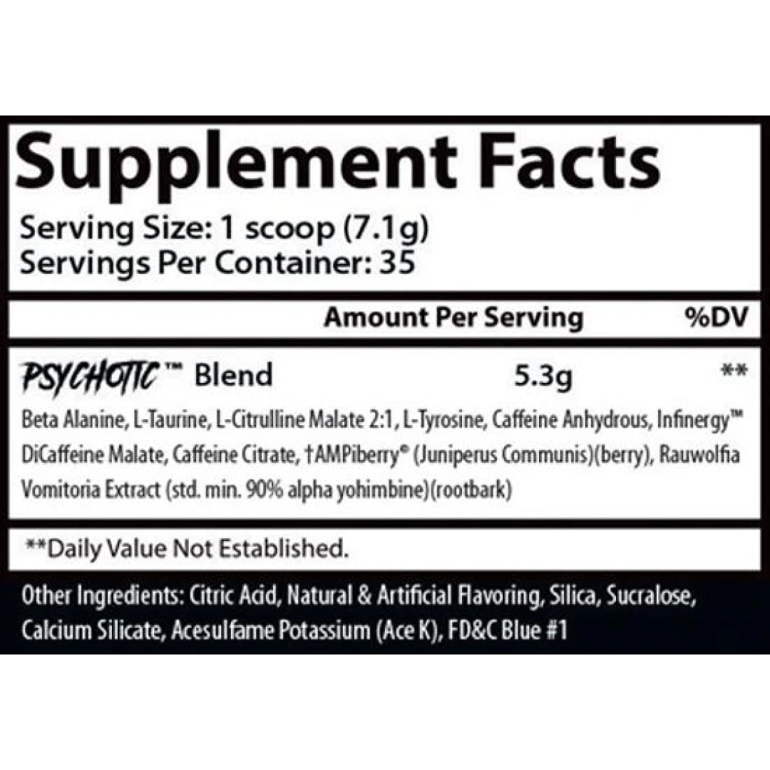 Psychotic Hellboy Pre Workout