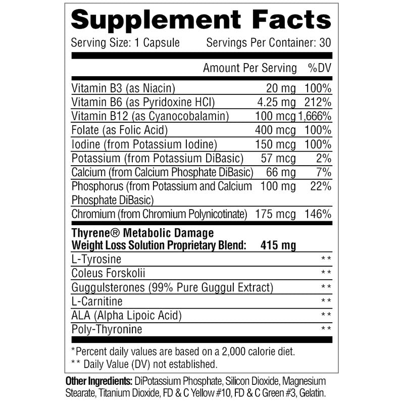 Metabolic Nutrition Thyrene