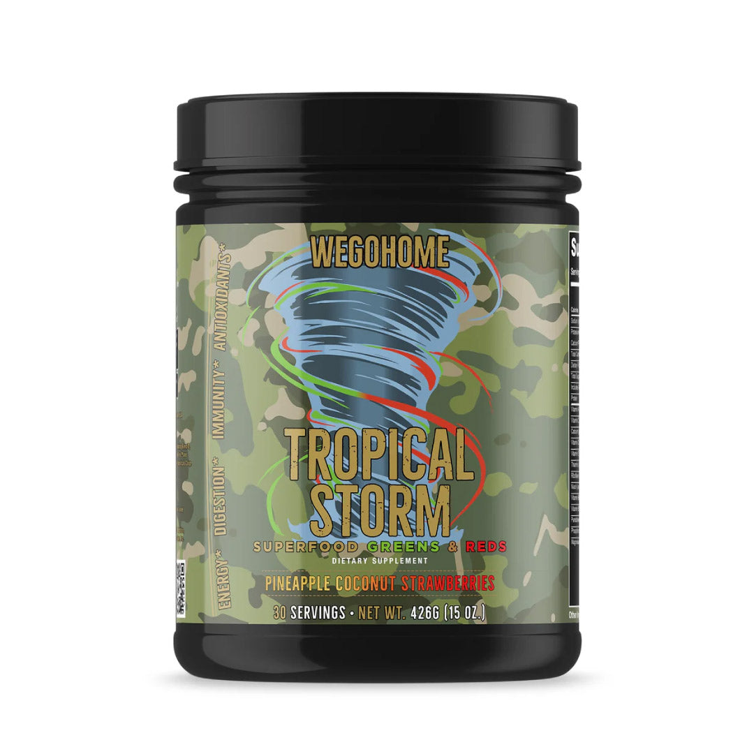 Tropical Storm Greens & Reds