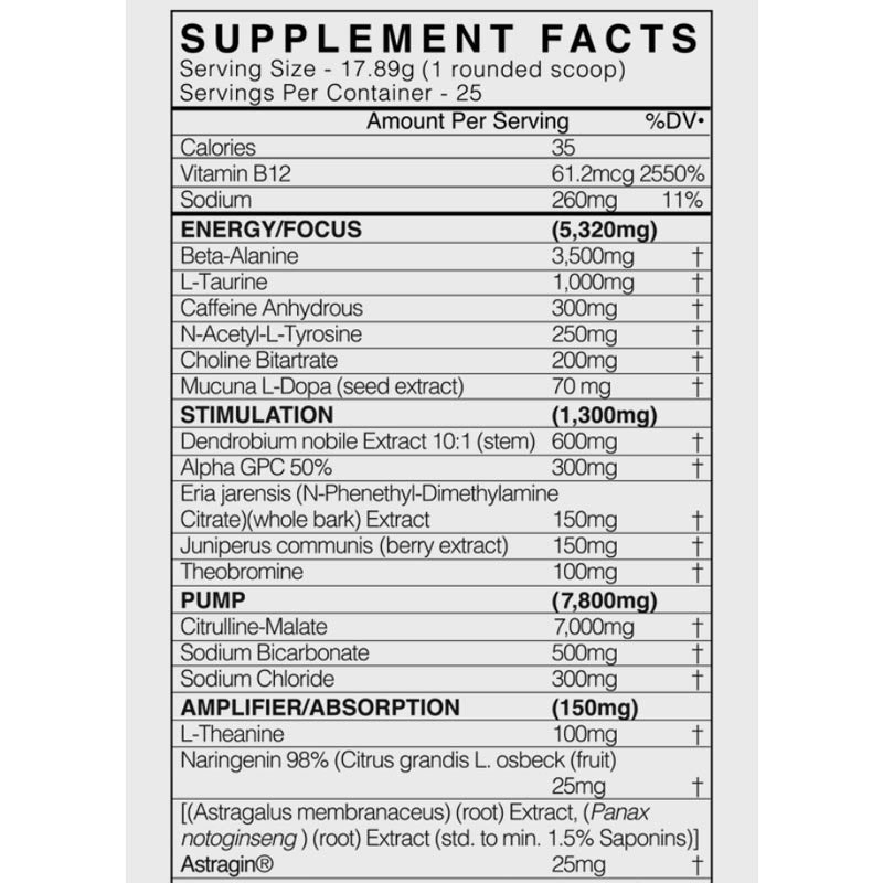 Adrenolyn Underground Pre Workout
