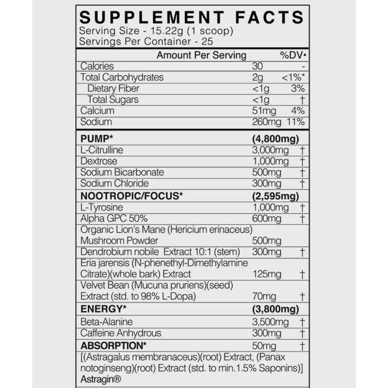 Adrenolyn Nootropic Pre Workout