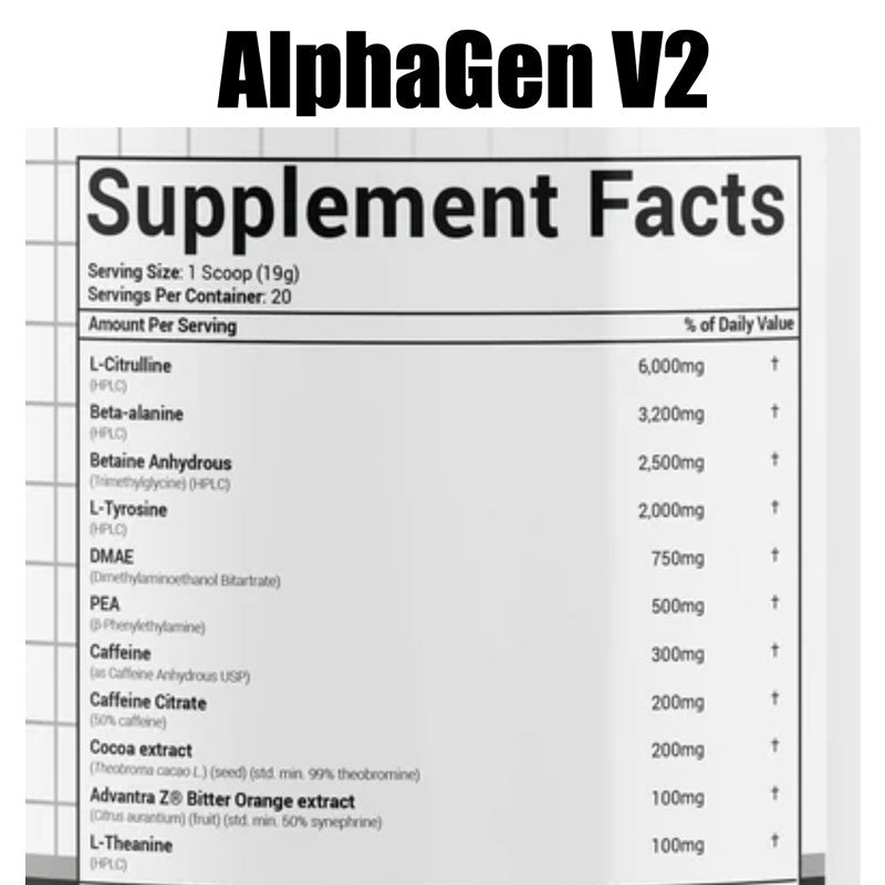 AlphaGEN Pre Workout
