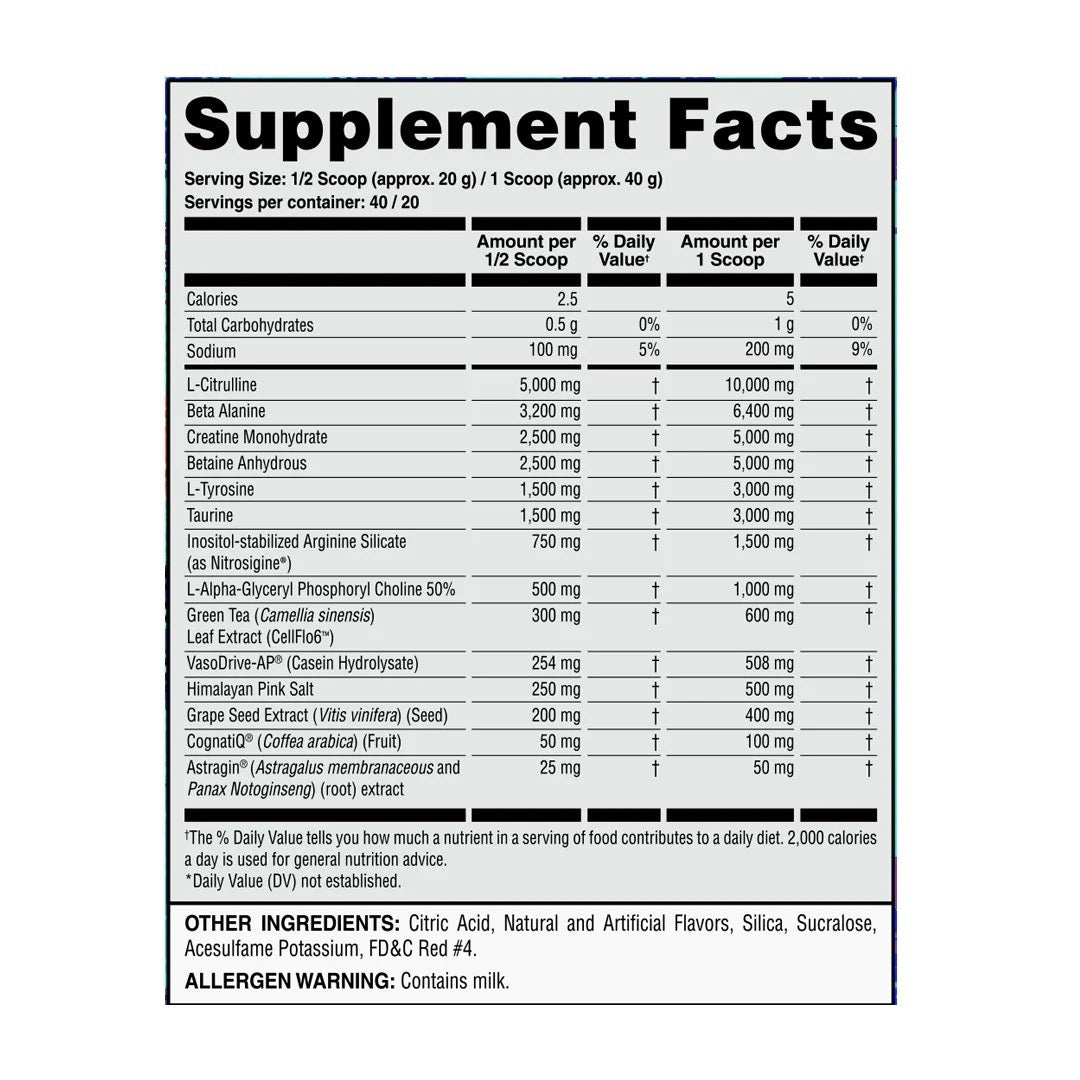 Bloody Bare Knuckle Pre Workout