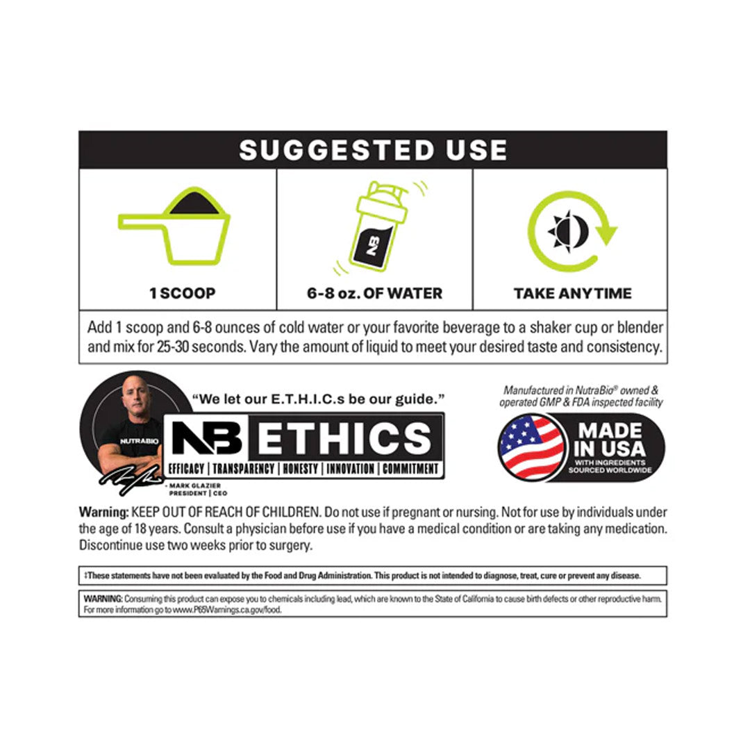 NutraBio Beet Root Powder