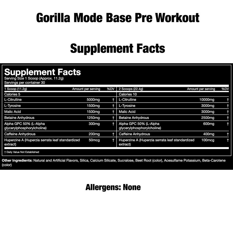 Gorilla Mode Base Pre Workout