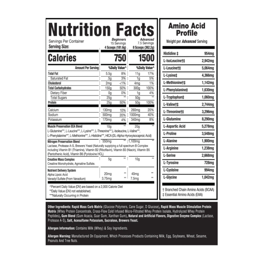 Mass Revolution Mass Gainer