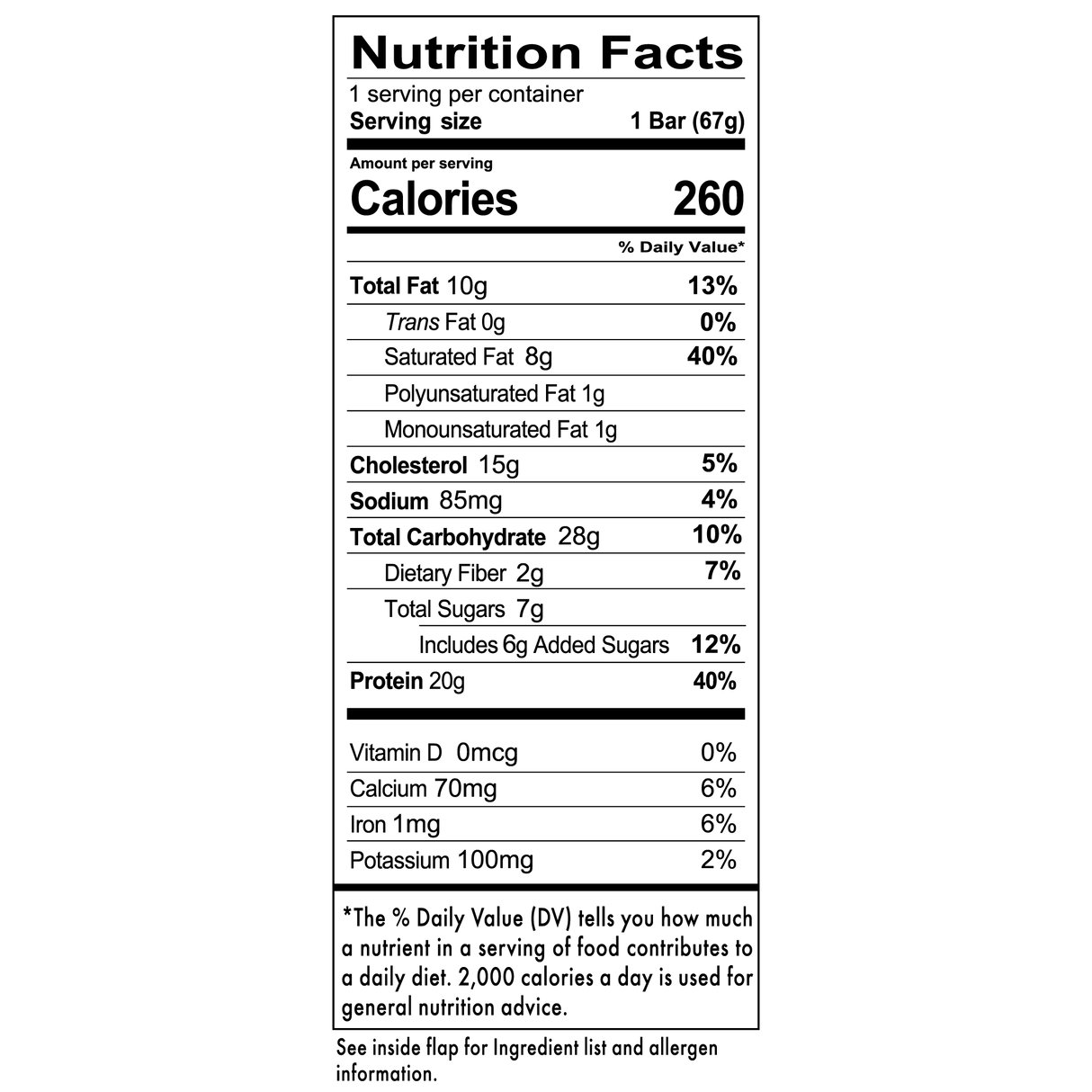 RedCon1 MRE Protein Bar