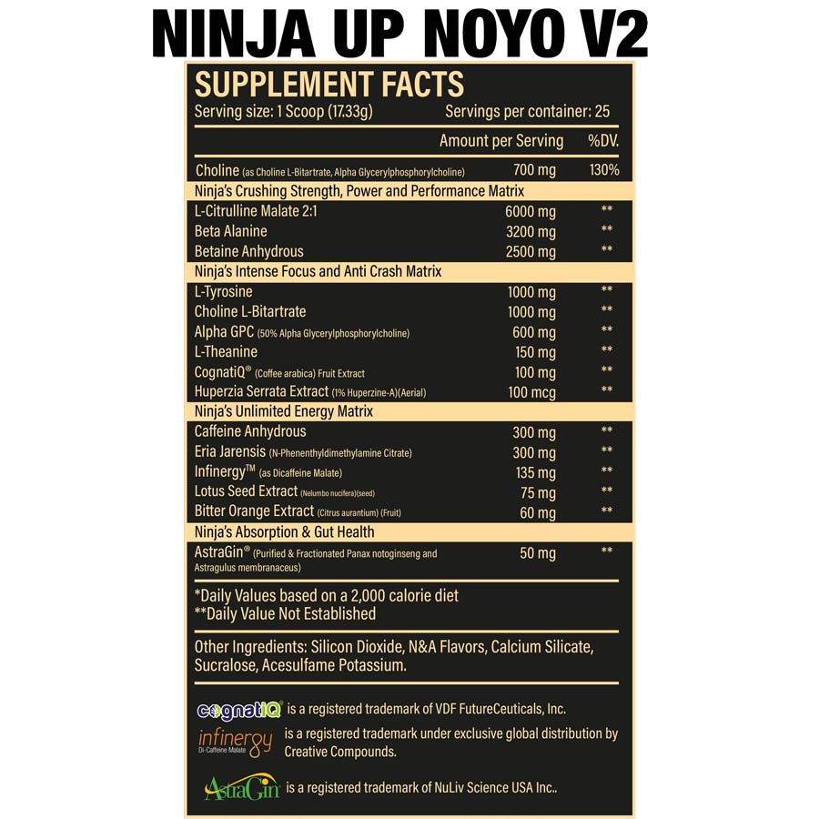 Ninja Up NoYo Pre Workout
