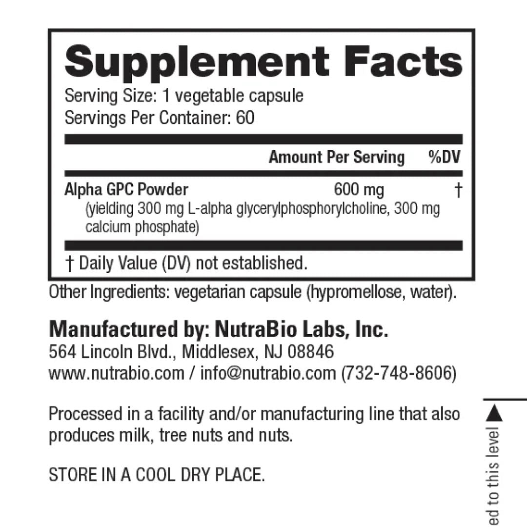 NutraBio Alpha GPC