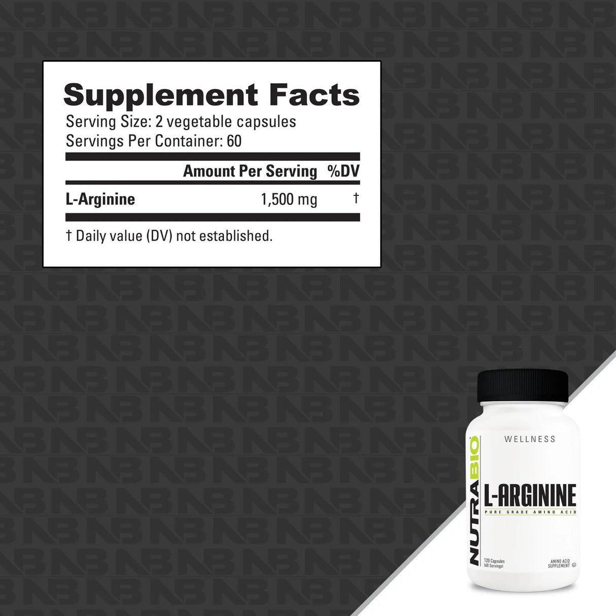NutraBio L-Arginine