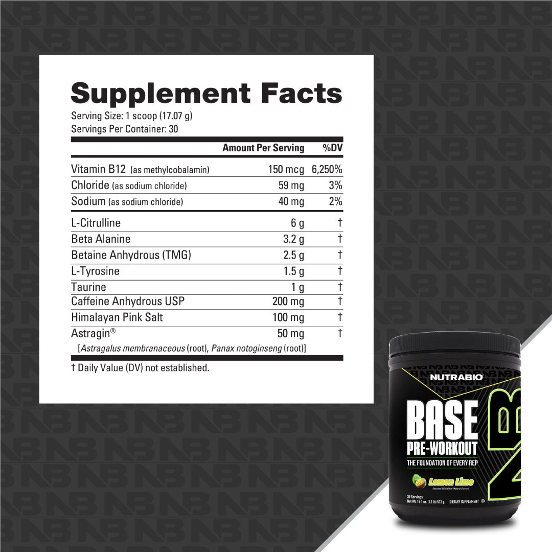 NutraBio Base Pre Workout