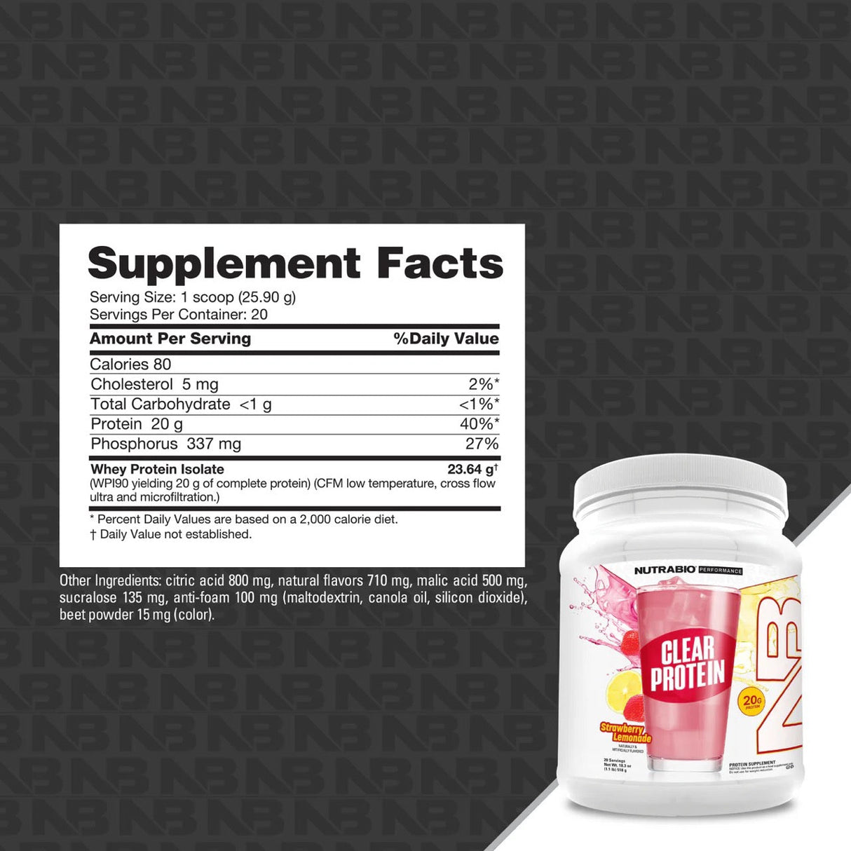 NutraBio Clear Isolate Protein