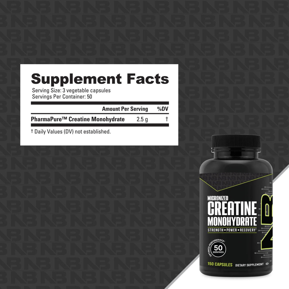 NutraBio Creatine Capsules