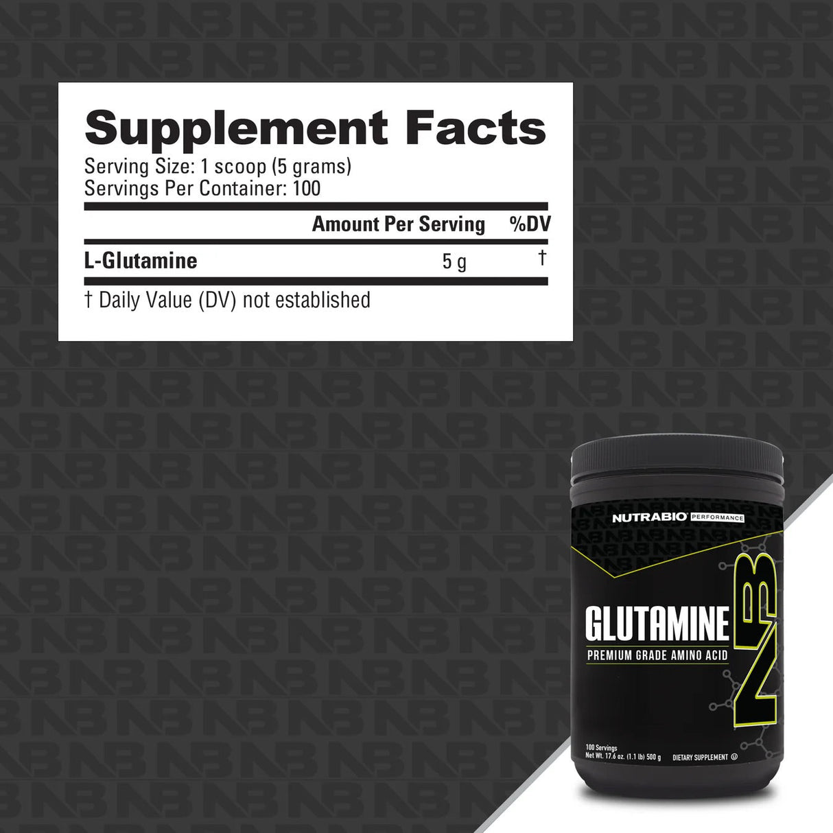 NutraBio Glutamine
