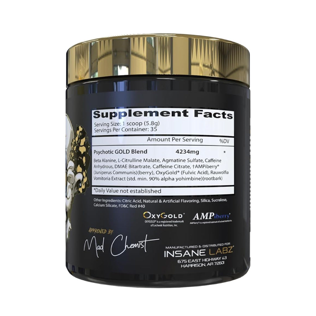 Psychotic Gold Pre Workout