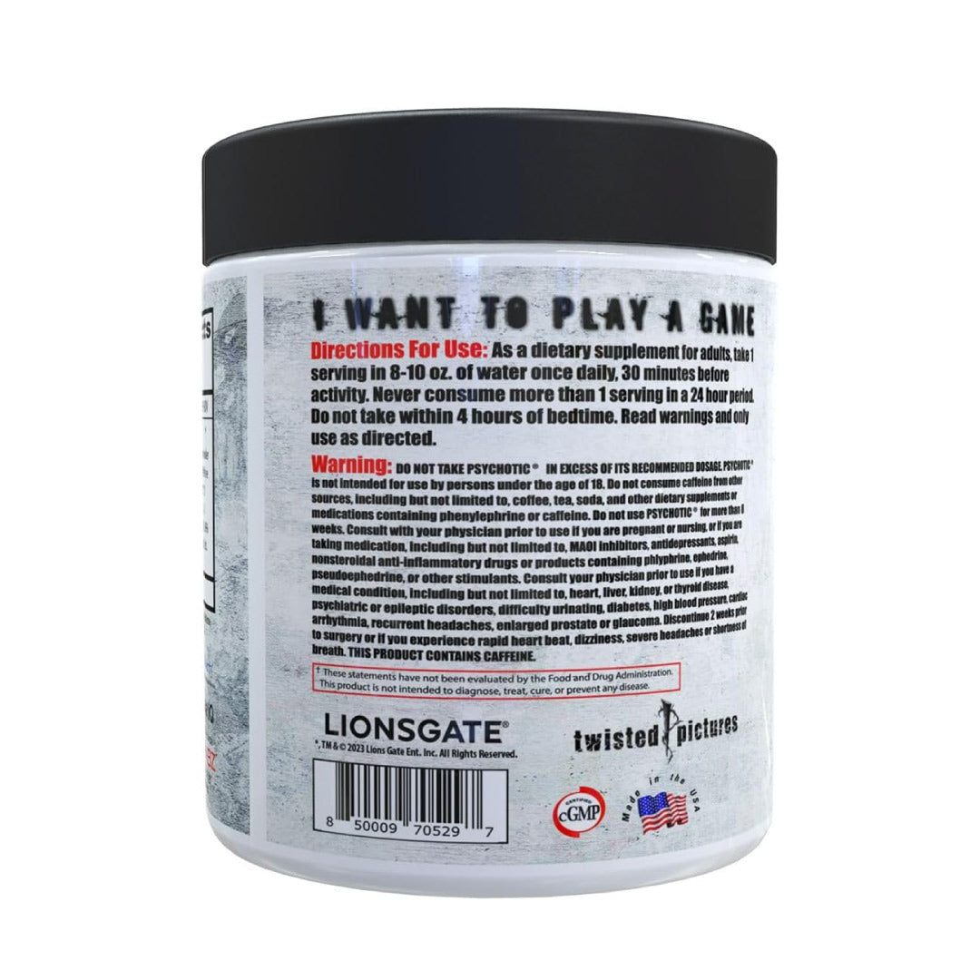 Psychotic SAW Pre Workout