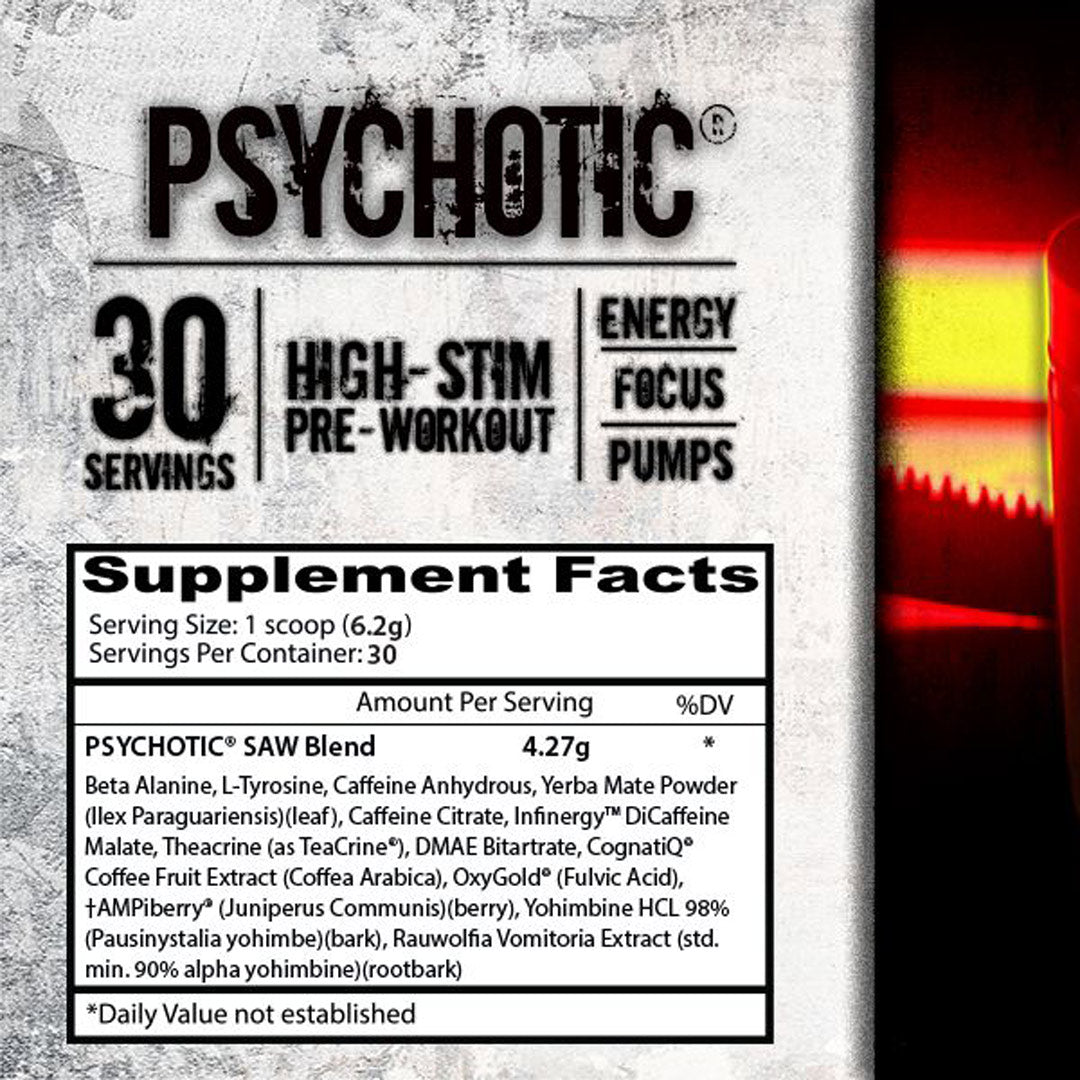 Psychotic SAW Pre Workout