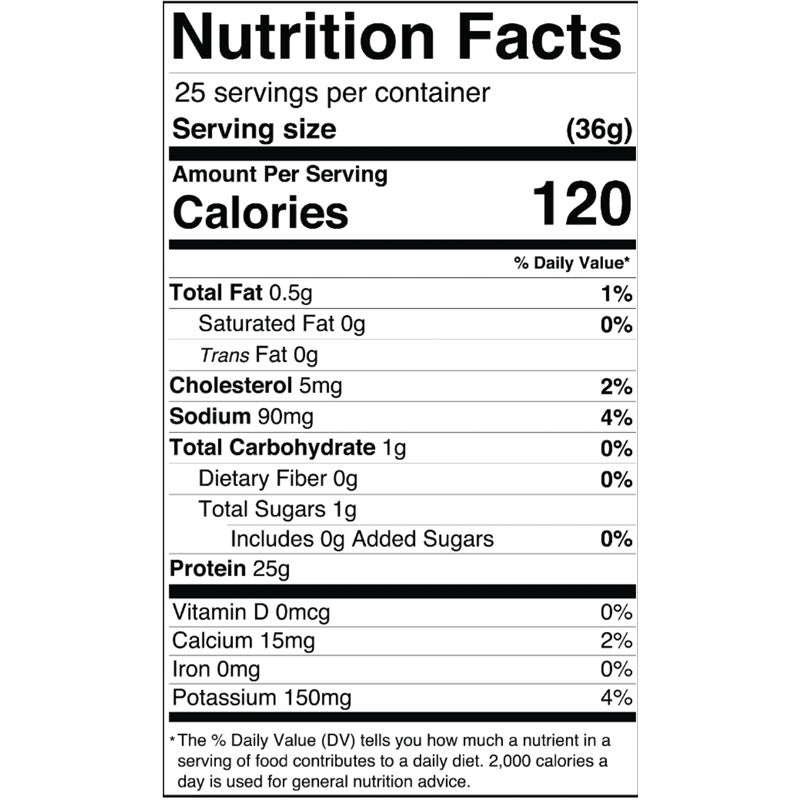 Raw Protein Whey Isolate