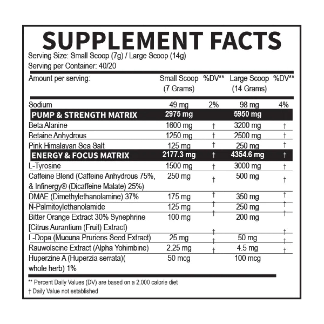 Venom Inferno Pre Workout