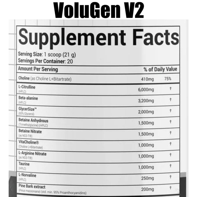 VoluGEN Pump Pre Workout