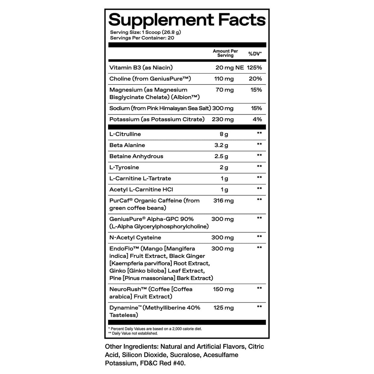 One of One Loaded Pre Workout