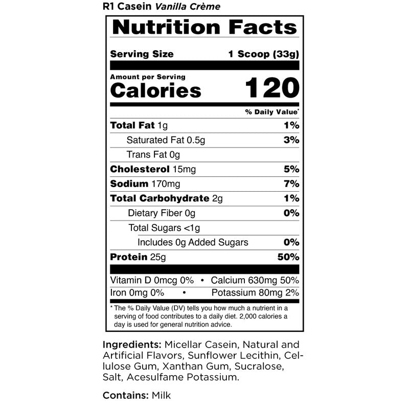 Rule 1 R1 Casein Protein