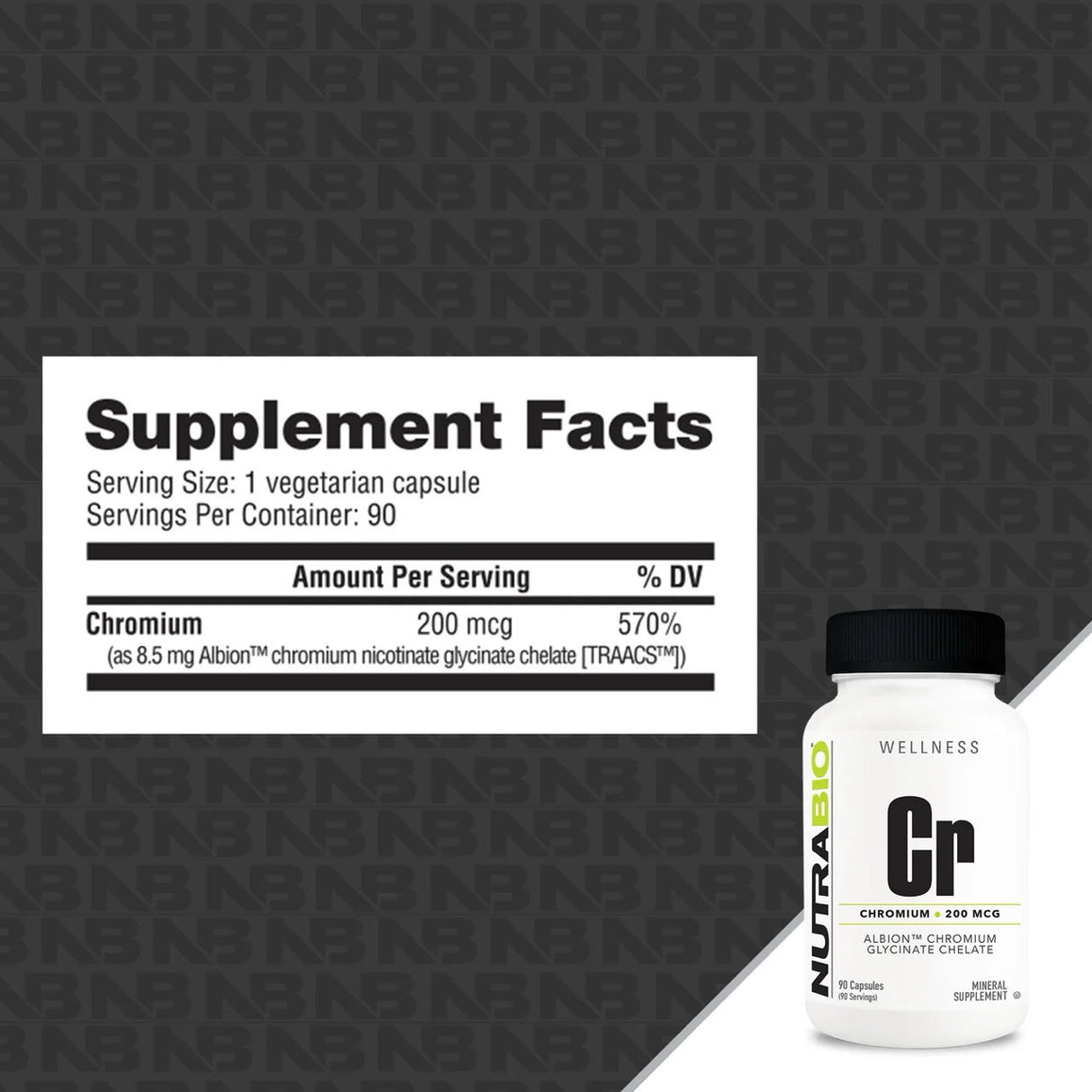 NutraBio Chromium Chelate GTF