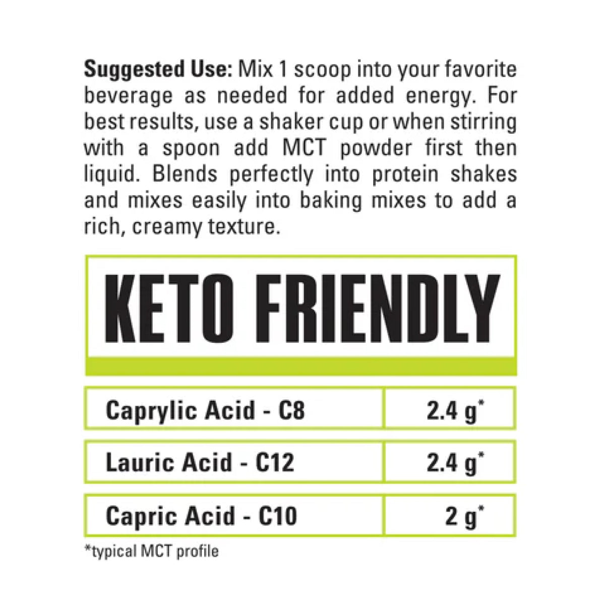 NutraBio MCT Powder